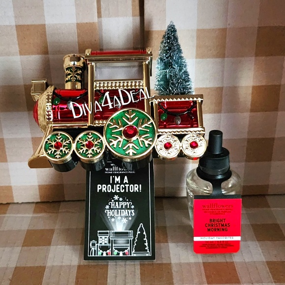 Bath & Body Works TRAIN PROJECTOR Wallflower Plug-In & Wallflower Refill - Picture 1 of 5
